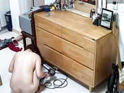 居家攝像頭黑客破解拍攝到的皮膚白皙巨乳少婦洗完澡後裸體吹頭發穿衣 看得讓人欲火焚身 720P高清原版