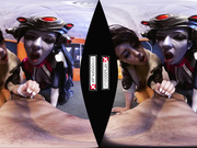 VR Cosplay X CFNM Threesome With Widowmaker And Tracer
