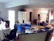 【全網推薦】【360水滴居家系列】稀缺家庭攝像頭黑客破解拍攝到的激情小夫妻日常啪啪過性生活 玩得太嗨了 原版高清