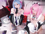 二次元HD 拉姆雷网络摄像头的女孩自慰