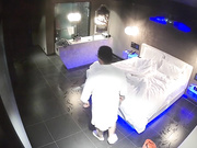 酒店水滴摄像头监控TP胖眼镜和貌似学院派的御姐开房啪啪